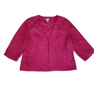 Chico's Pink Open Blazer